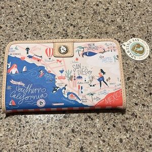 Southern California themed clutch/wallet!